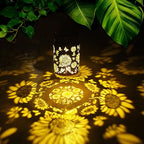 4-Pack Sunflower Solar Lanterns, Waterproof LED Yard Lights