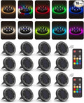 16-Pack Flat Solar Landscape Lights, Waterproof LED