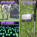 Green Solar Pathway Lights 4-Pack, Yard LED