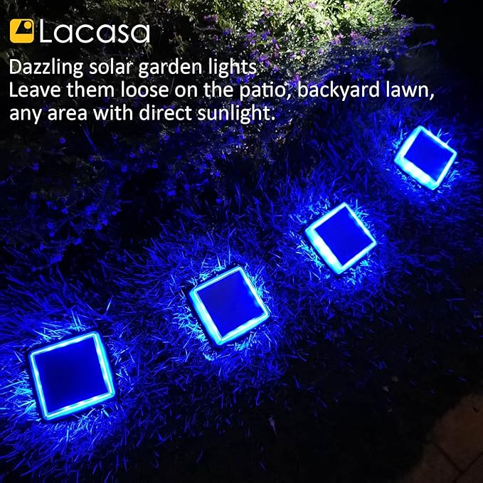 Solar Dock Lights 4-Pack, Waterproof LED