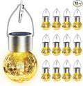 Warm White Solar Pathway Lights 12-Pack, Yard LED