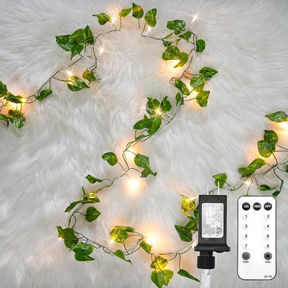 Warm White Patio String Lights, 33ft Weatherproof LED