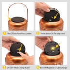 Hummingbird Solar Lanterns, Waterproof LED Outdoor Lights