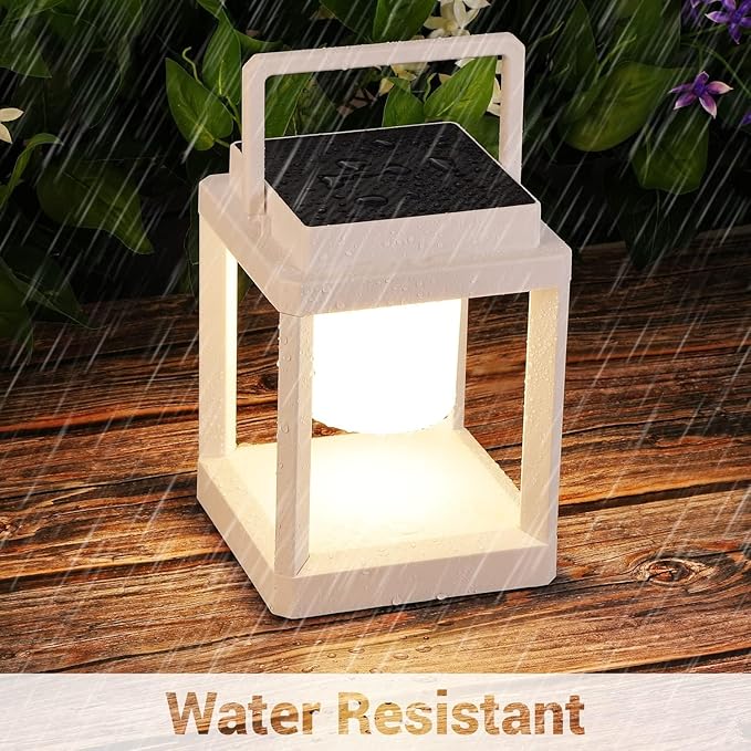 Garden Solar Lantern Set, Metal Yard Lighting