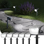 60 LED Solar Garden Spotlights 6-Pack, LED