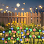 Multicolor Solar Pathway Lights 2-Pack, Driveway LED
