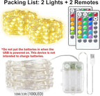 66ft RGB Outdoor Edison String Lights, Weatherproof