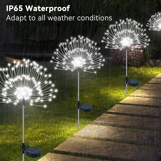 2-Pack Solar Landscape Lights for Garden