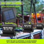 4-Pack Solar Post Cap Lights for Yard, LED