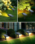 2-Pack Solar Spotlights, Waterproof Wall LED