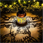 Gnome Solar Lantern Set, Metal Yard Lighting