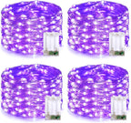 Christmas Porch String Lights 4-Pack, 1ft 50 LED Waterproof