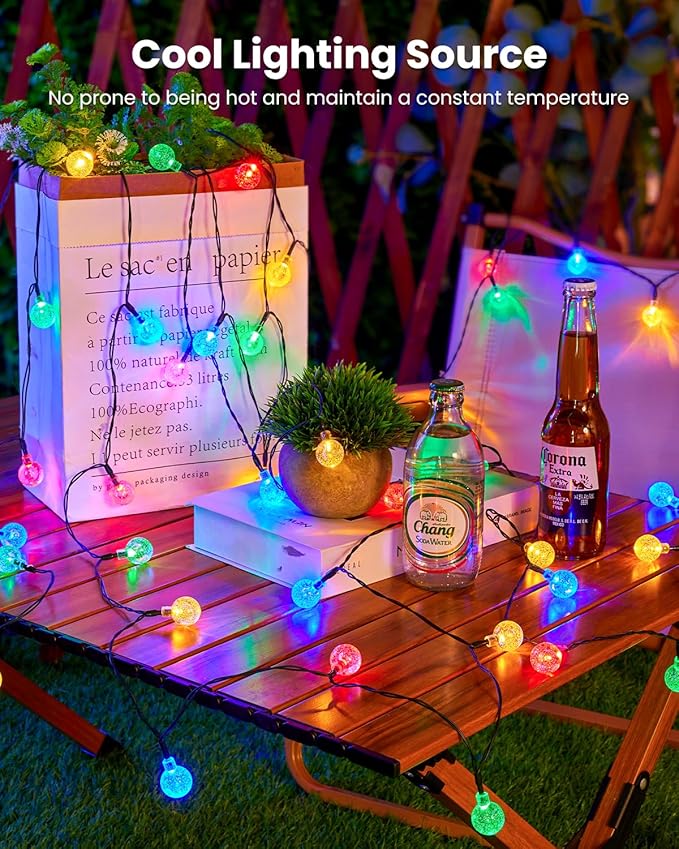 Multicolor Outdoor Edison String Lights, Weatherproof