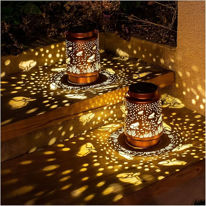Frog Solar Lantern Set, Elegant Patio Lighting