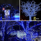 Christmas Porch String Lights, 33ft 100 LED Waterproof