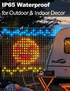 RGB Patio String Lights, 6ft Weatherproof LED