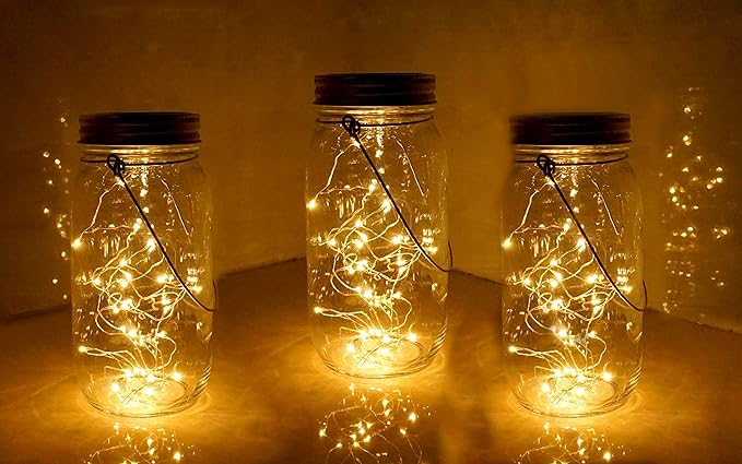 6-Pack Backyard Solar Porch Lanterns, Classic Waterproof LED