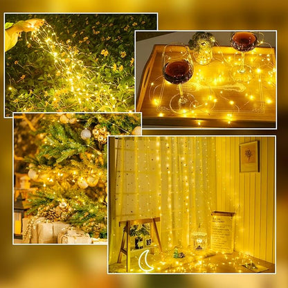 Christmas String Lights, 16ft 50 LED Waterproof Twinkle Lights