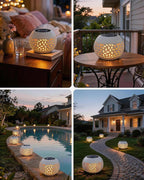 Hanging Solar Hanging Lanterns 2-Pack, Classic Yard Decor