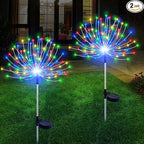 Multicolor Solar Pathway Lights 2-Pack, Garden LED