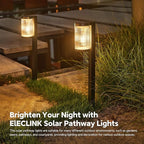 6-Pack IP65 Solar Landscape Lights for Walkway