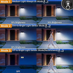 Motion Sensor Solar Fence Lights, Cold White LED