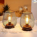 Courtyard Solar Hanging Lanterns, Metal Porch Decor