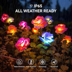 Flower Solar Lawn Figurine Light, Waterproof