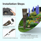 Solar Driveway Path Lights 6-Pack, IP65 Waterproof