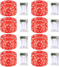 8-Pack Christmas String Lights, 16ft 50 LED Waterproof Twinkle Lights