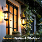 Hanging Solar Hanging Lanterns 2-Pack, Decorative Outdoor Decor