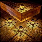 Decorative Hanging Solar Lanterns for Patio, Waterproof LED