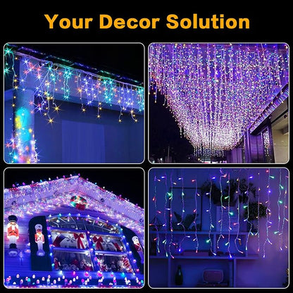 Christmas String Lights, 33ft 400 LED Waterproof Twinkle Lights
