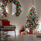2-Pack 200 LED Christmas Twinkle Lights, 66ft Waterproof for Patio