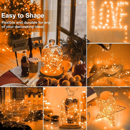 Christmas Patio String Lights 30-Pack, 7ft 20 LED Waterproof