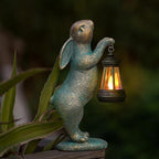 Solar Rabbit Statue Light, Yard Decor