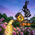 Solar Bunny Garden Statue Light, Outdoor Decor