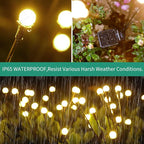 Solar Flat Disk Lights 4-Pack, Waterproof Garden