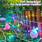 33ft LED Patio String Lights, Waterproof Outdoor
