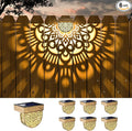 6-Pack Solar Fence Step Lights, Gold Waterproof