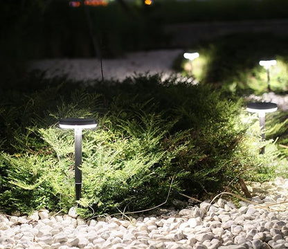 DAWALIGHT Solar Path Lights 4 Pack, IP65 Waterproof Outdoor Pathway Lights 3000K Warm White, Solares Yard Lights for Garden Landscape Walkway Patio Decor