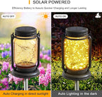 4-Pack Backyard Solar Lanterns, Waterproof LED Patio Lights