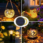 Garden Solar Porch Lanterns, Decorative Waterproof LED