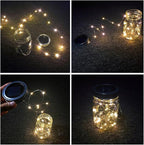 Solar Garden Path Lights 4-Pack, Waterproof