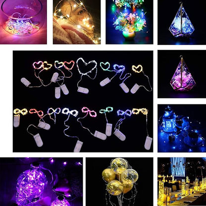 18-Pack 30 LED Christmas Twinkle Lights, 2ft Waterproof for Backyard