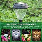 10-Pack Solar Pathway Lights, Waterproof LED Yard Lights