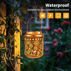 Solar Butterfly Lanterns 2-Pack, Backyard Hanging LED Decor