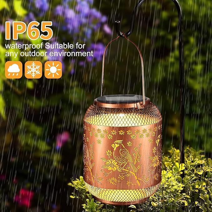 Butterfly Solar Hanging Lanterns, Classic Patio Decor