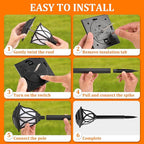 Garden Solar Lawn Figurine Light, Waterproof
