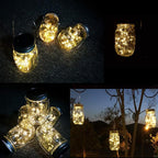 4-Pack LED Patio String Lights, Waterproof Outdoor
